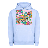 Pigment Grape Ice Hunny Bunny and egg Easter Urban Hoodie - NancyCooperArtShop