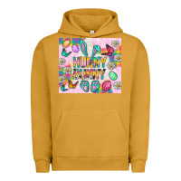 Pigment Peanut Butter Hunny Bunny and egg Easter Urban Hoodie - NancyCooperArtShop