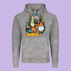 Farm Truck Autumn Gnomes Vintage Hoodie Designed By Ranaportraitstore
