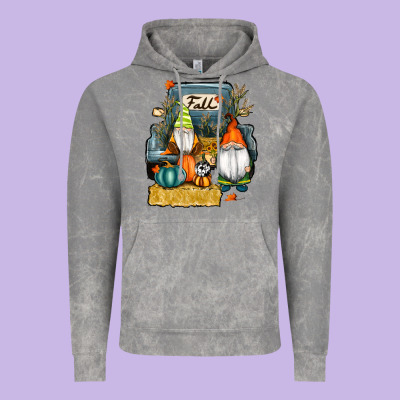 Farm Truck Autumn Gnomes Vintage Hoodie Designed By Ranaportraitstore