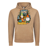 Vintage Coffee farm truck autumn gnomes Vintage Hoodie - RanaPortraitStore
