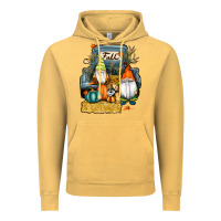 Vintage Mustard farm truck autumn gnomes Vintage Hoodie - RanaPortraitStore
