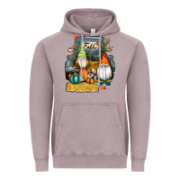 Vintage Zinc farm truck autumn gnomes Vintage Hoodie - RanaPortraitStore