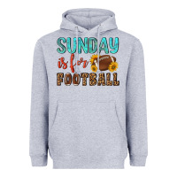 Heather Grey sunday is for football Heavyweight Hoodie - NancyCooperArtShop