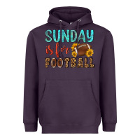 Plum sunday is for football Heavyweight Hoodie - NancyCooperArtShop