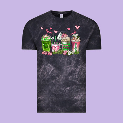 Botanic Coffee Cups Vintage Tee Designed By Adodesignshop