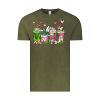 Vintage Olive botanic coffee cups Vintage Tee - AdoDesignShop