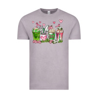 Vintage Zinc botanic coffee cups Vintage Tee - AdoDesignShop