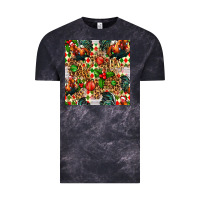 Cloud Black christmas leopard chicken Vintage Tee - FaDigitalArtStudio