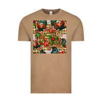 Vintage Coffee christmas leopard chicken Vintage Tee - FaDigitalArtStudio