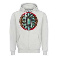 Dove Grey turquoise gemstone christmas ornament Zipper Hoodie - Jasminsmagicworld