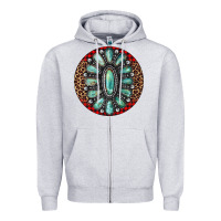 Heather Grey turquoise gemstone christmas ornament Zipper Hoodie - Jasminsmagicworld