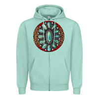 Seafoam turquoise gemstone christmas ornament Zipper Hoodie - Jasminsmagicworld