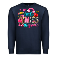Navy little miss fourth grade Premium Sweatshirt - NancyCooperArtShop