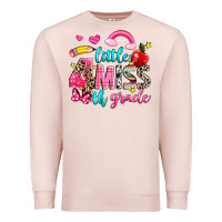 Pale Pink little miss fourth grade Premium Sweatshirt - NancyCooperArtShop