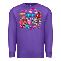 Purple little miss fourth grade Premium Sweatshirt - NancyCooperArtShop