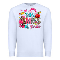 White little miss fourth grade Premium Sweatshirt - NancyCooperArtShop