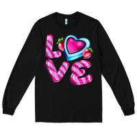 Black love with strawberry candy Long Sleeve Tee - AdoDesignShop