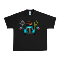 Black texas truck Urban Heavy Tee - CowhideDigitalArt