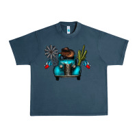 Midnight Navy texas truck Urban Heavy Tee - CowhideDigitalArt