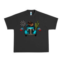 Pigment Black texas truck Urban Heavy Tee - CowhideDigitalArt