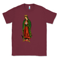 Burgundy our lady of guadalupe Classic Tee - JahusDesignShop