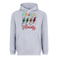 Heather Grey teacher claus Heavyweight Hoodie - MaliasSmallBusiness