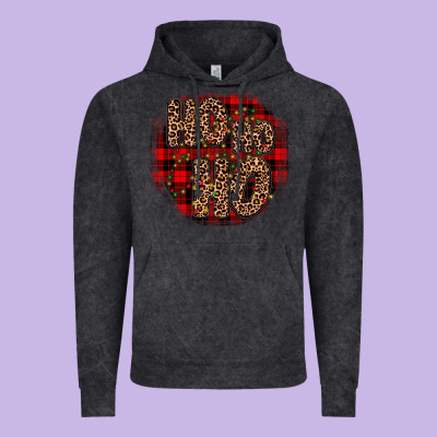 Ho Ho Ho Wood Slice Ornament Vintage Hoodie Designed By Jahusdesignshop