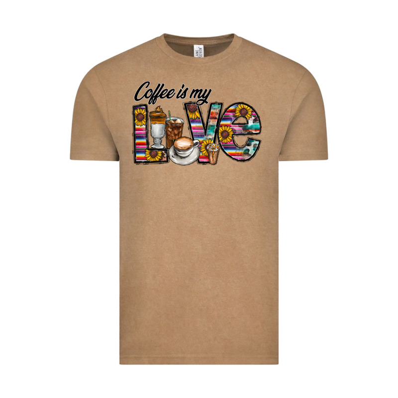 Coffee İs Mt Love Vintage Tee by CowhideDigitalArt | Teevron