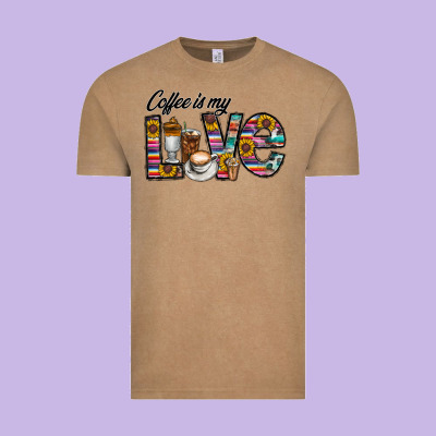 Coffee İs Mt Love Vintage Tee Designed By Cowhidedigitalart