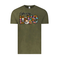 Vintage Olive coffee İs mt love Vintage Tee - CowhideDigitalArt