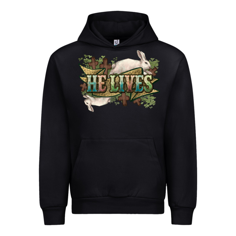 He Lives Easter Urban Hoodie by NancyCooperArtShop | Teevron