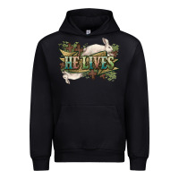 Black He lives Easter Urban Hoodie - NancyCooperArtShop