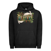 Pigment Black He lives Easter Urban Hoodie - NancyCooperArtShop
