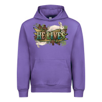 Tulip He lives Easter Urban Hoodie - NancyCooperArtShop