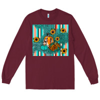 Burgundy pumpkin Long Sleeve Tee - JahusDesignShop