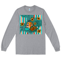 Heather Grey pumpkin Long Sleeve Tee - JahusDesignShop