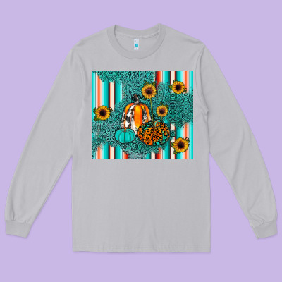 Pumpkin Long Sleeve Tee Designed By Jahusdesignshop