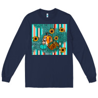 Navy pumpkin Long Sleeve Tee - JahusDesignShop