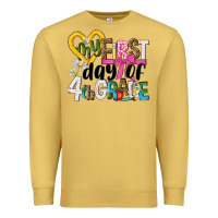 Antique Gold my first day of 4th grade Premium Sweatshirt - NancyCooperArtShop