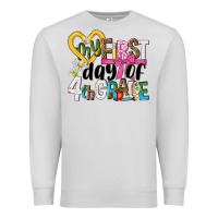 Dove Grey my first day of 4th grade Premium Sweatshirt - NancyCooperArtShop
