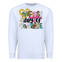 White my first day of 4th grade Premium Sweatshirt - NancyCooperArtShop