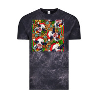 Cloud Black christmas leopard cow Vintage Tee - FaDigitalArtStudio
