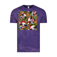 Cloud Purple christmas leopard cow Vintage Tee - FaDigitalArtStudio