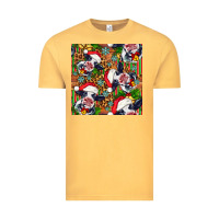 Vintage Mustard christmas leopard cow Vintage Tee - FaDigitalArtStudio