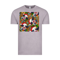 Vintage Zinc christmas leopard cow Vintage Tee - FaDigitalArtStudio