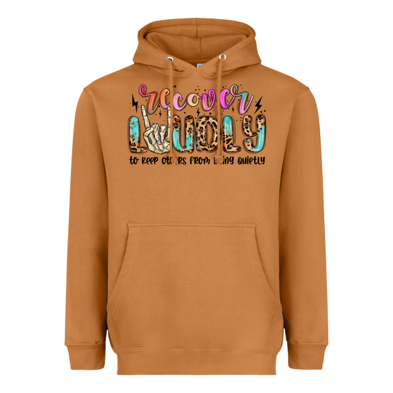 Recover Loudly To Keep Others From Dying Quietly M Heavyweight Hoodie by MaliasSmallBusiness | Teevron