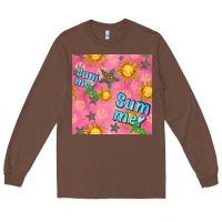 Chestnut summer time of the sun seamless pattern Long Sleeve Tee - BundleAndBundleShop