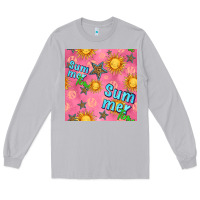 Moon Dust summer time of the sun seamless pattern Long Sleeve Tee - BundleAndBundleShop