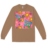 Summer Time Of The Sun Seamless Pattern Long Sleeve Tee | Teevron